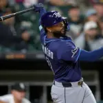 Junior Caminero lidera jonrones en la Liga Americana con 39 cuadrangulares