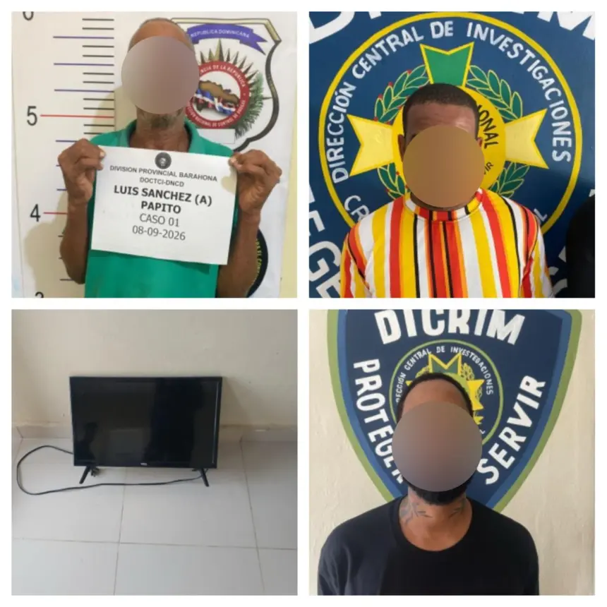 Operativos policiales en Barahona dejan 10 detenidos por diversos delitos