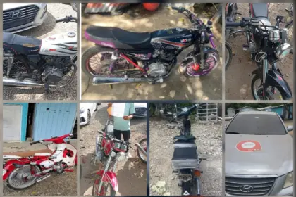 Policía Nacional detiene 11 personas y recupera vehículos en Santiago