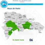 COE mantiene alerta verde en seis provincias por incidencia de vaguada