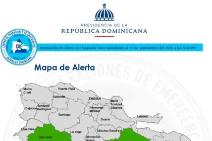 COE mantiene alerta verde en seis provincias por incidencia de vaguada