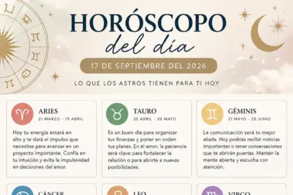 Horóscopo 17 de septiembre 2026: predicciones y números de la suerte