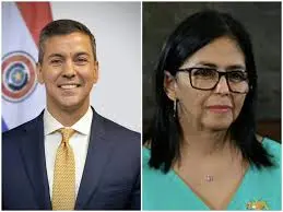 Santiago Peña y Delcy Rodríguez inician diálogo para restablecer relaciones