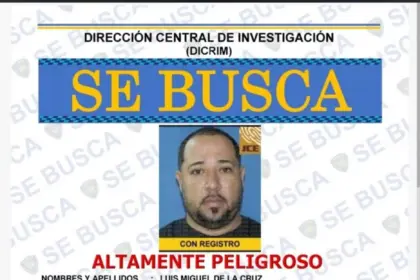 DICRIM busca a Luis Miguel de la Cruz por robo millonario en Santo Domingo