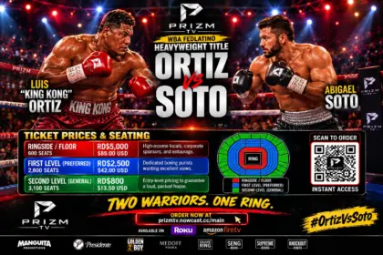 Luis Ortiz vs Abigail Soto en gran cartelera de boxeo en Santo Domingo