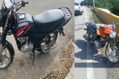 Detienen en La Vega a hombre accidentado con motocicleta robada en Santo Domingo