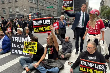Protestas contra Donald Trump marcan inicio de Asamblea General en ONU