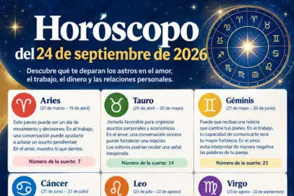 Horóscopo 24 de septiembre 2026: predicciones para los 12 signos