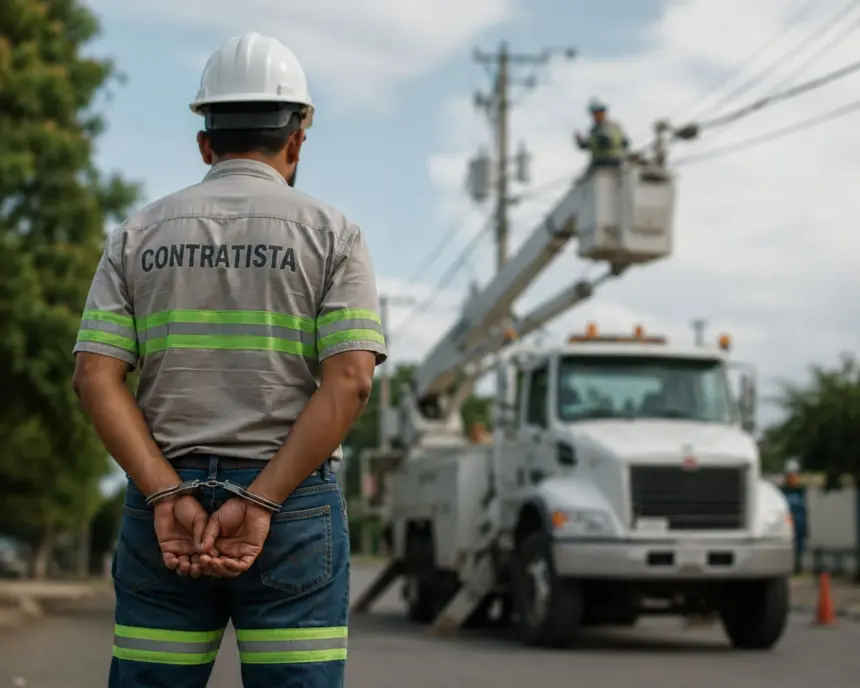 Edesur arresta a 14 contratistas por extorsión y fraude eléctrico