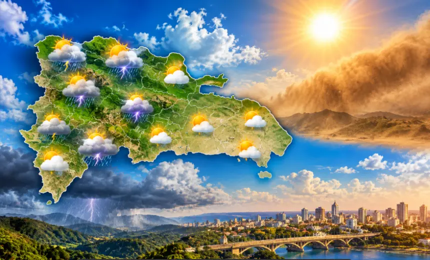 Calor extremo y polvo del Sahara dominarán el clima en República Dominicana