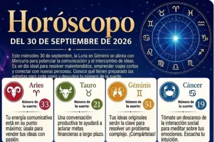 Horóscopo 30 de septiembre 2026: predicciones para todos los signos