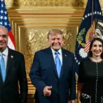 Abinader y Raquel Arbaje se reúnen con Donald Trump en Nueva York
