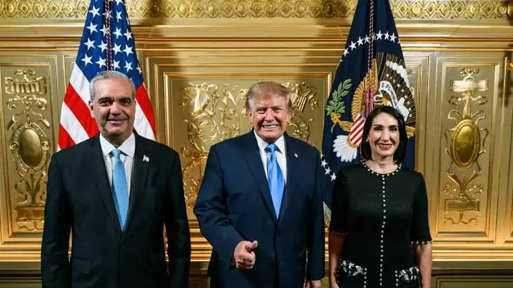 Abinader y Raquel Arbaje se reúnen con Donald Trump en Nueva York