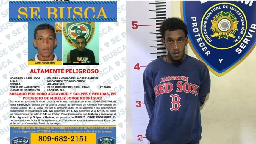Niño Coboy se entrega a la policía en La Vega tras ser buscado por robo