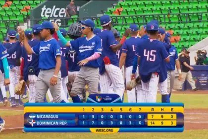 RD vence a Nicaragua 14-7 y empareja su récord en el Mundial U15