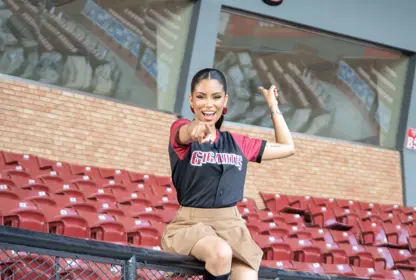 Melissa Santos debuta como animadora oficial de los Gigantes del Cibao