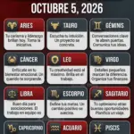 Horóscopo 5 de octubre 2026: predicciones para todos los signos del zodiaco