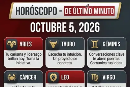 Horóscopo 5 de octubre 2026: predicciones para todos los signos del zodiaco