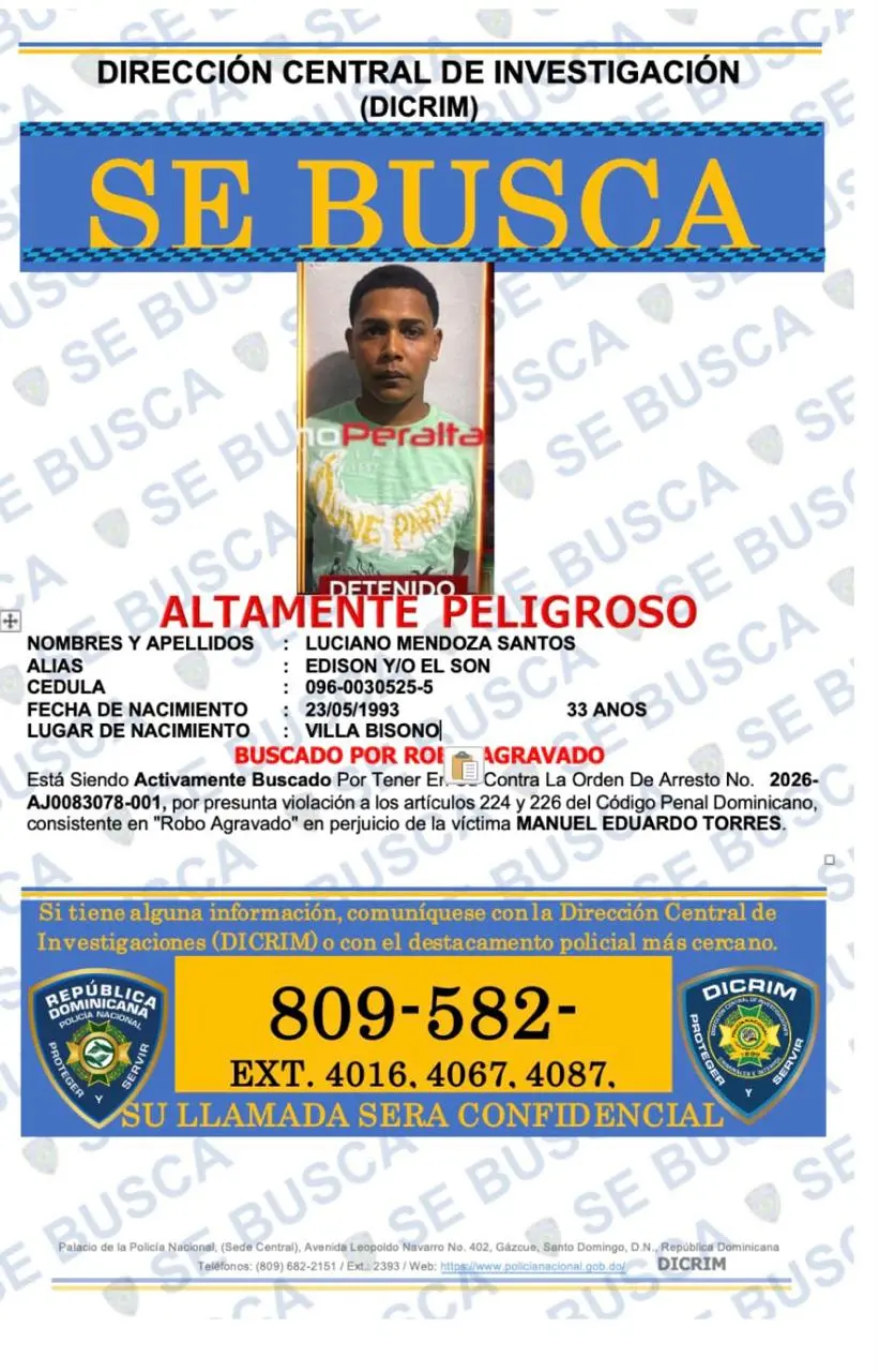 Apresan a Lebrón y Tatuaje por asalto violento en Villa González