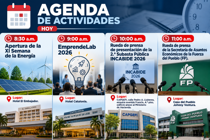 Agenda deportiva y eventos en Santo Domingo para este 6 de octubre 2026