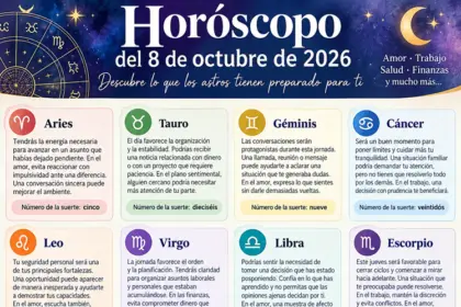 Horóscopo 8 de octubre 2026: predicciones para todos los signos zodiacales