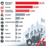 Inseguridad preocupa al 30% pero el 74% respalda gestión policial en RD