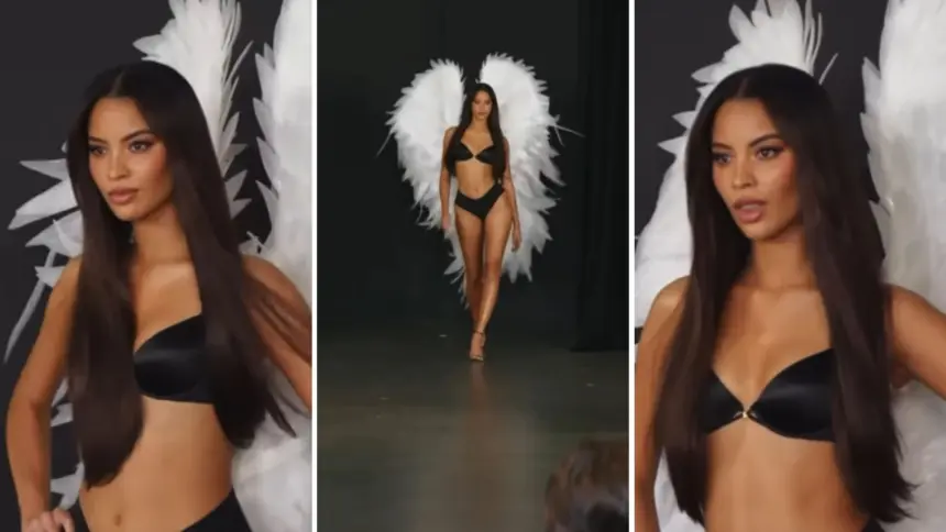 Andreina Martínez deslumbra como aspirante a ángel de Victoria Secret