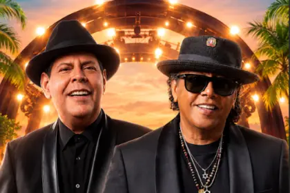 Fernando Villalona y Sergio Vargas juntos en Noche de Dos Grandes