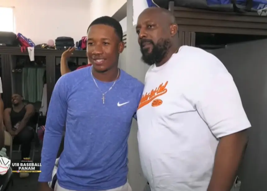 Vladimir Guerrero motiva a la selección dominicana en el Premundial U18