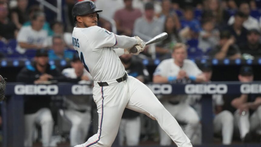 Marlins: Dane Myers to injured list with oblique strain