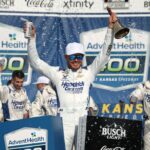 Larson Dominates in Kansas: Third NASCAR Season Victory!