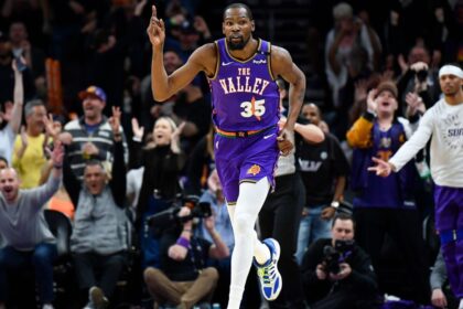 Durant of Suns Wins Magic Johnson Award for Second Time in NBA
