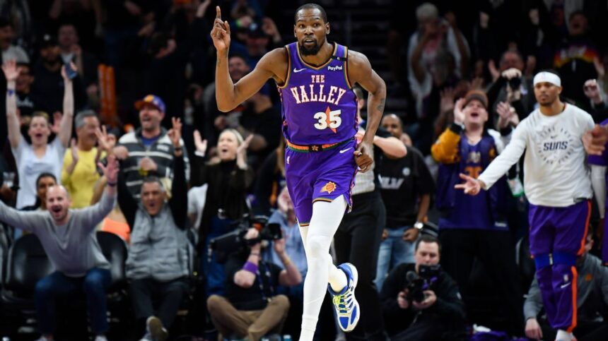 Durant of Suns Wins Magic Johnson Award for Second Time in NBA
