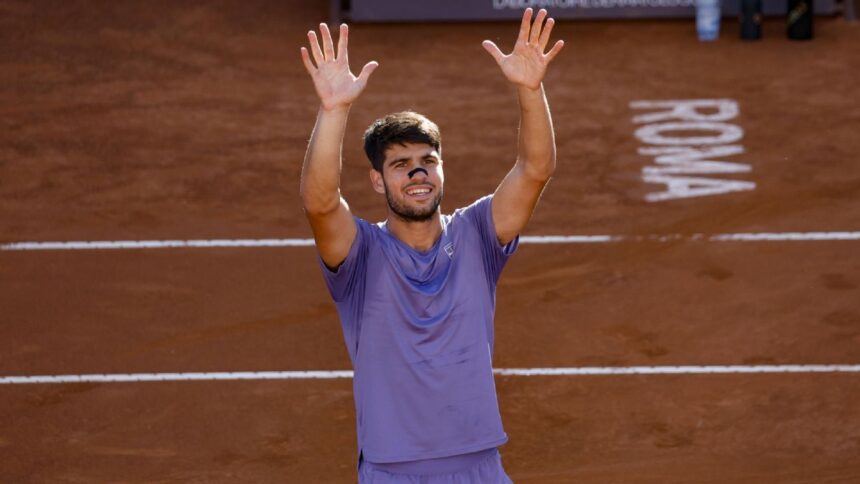 Alcaraz to the Rome Open Final: Defeats Musetti and Seeks Title