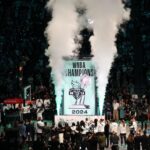Liberty raises its WNBA champions banner! Excitement at the Barclays Center