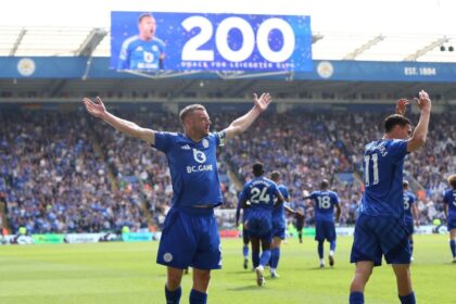 Vardy bids farewell to Leicester with 200th goal; Legend leaves a mark.