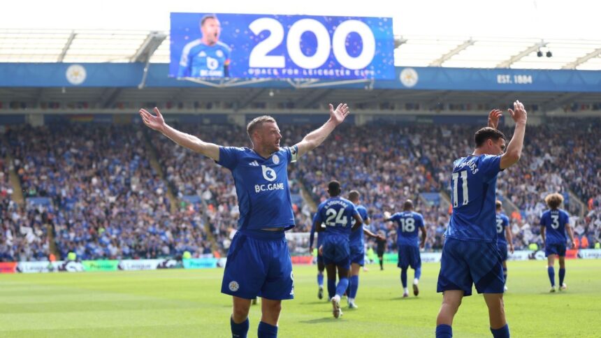 Vardy bids farewell to Leicester with 200th goal; Legend leaves a mark.
