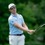 Griffin leads Memorial with 7 under par despite water errors
