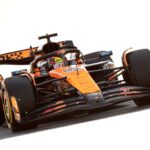 Piastri leads FP2 in Spain, Russell lurks. Verstappen and Norris in the fight.