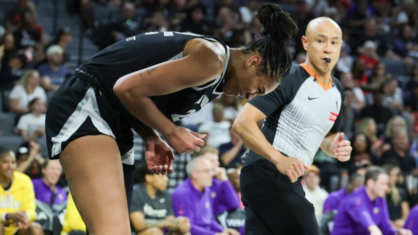 A'ja Wilson, doubtful for Aces vs. Wings due to head injury