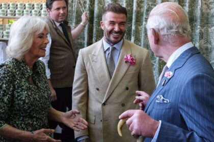 David Beckham, football legend, knighted by King Charles