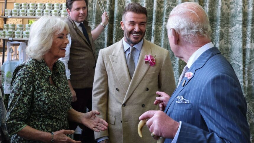 David Beckham, football legend, knighted by King Charles