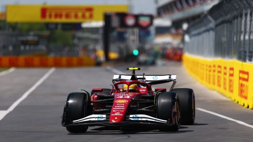 Hamilton, devastated after hitting a groundhog at the Canadian GP