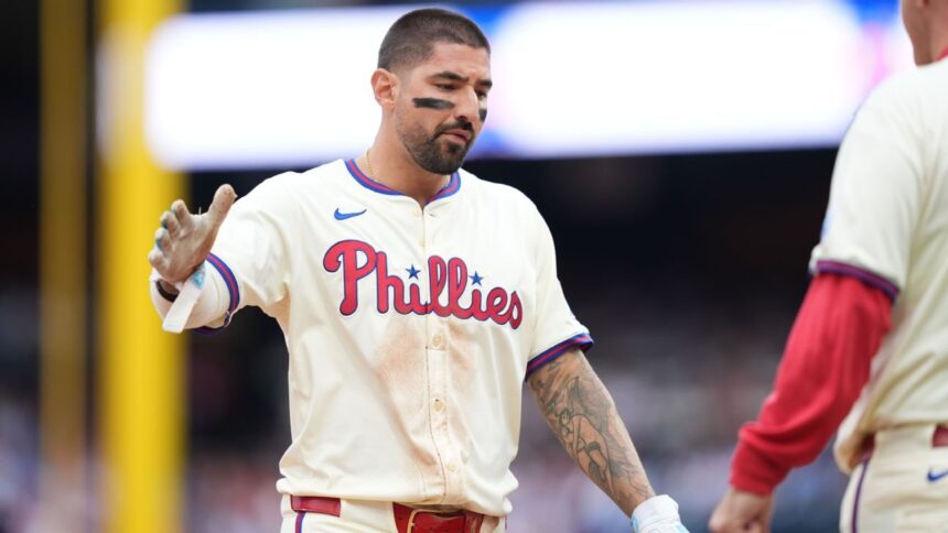 Castellanos, out of Phillies lineup for inappropriate comment