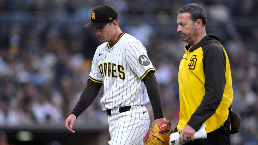 Bergert of Padres Abandoned Game After Being Hit By Line