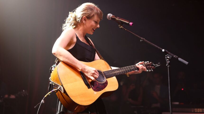 Taylor Swift Surprises at Tight End University with Kane Brown