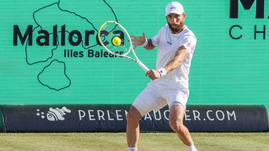 Moutet in the Mallorca Open final: Seeks his first ATP title in 5 years
