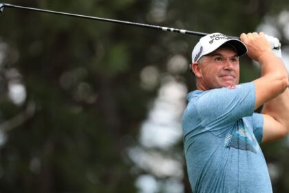 Harrington and Cink lead the US Senior Open, Hensby lurks