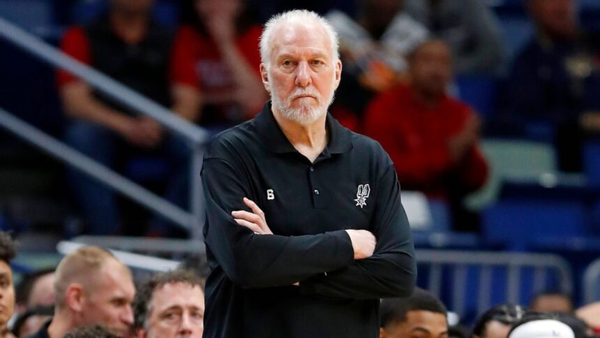 Popovich: NBA Adjusts Spurs' Win Record After Coach's Absence