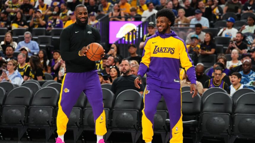 Bronny James Ignores Rumors About LeBron and Lakers Future